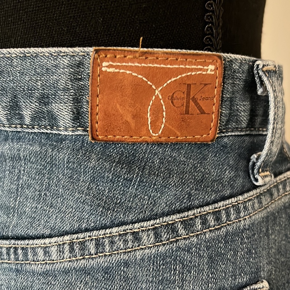 Calvin Klein blue jean skirt - Picture 5 of 8